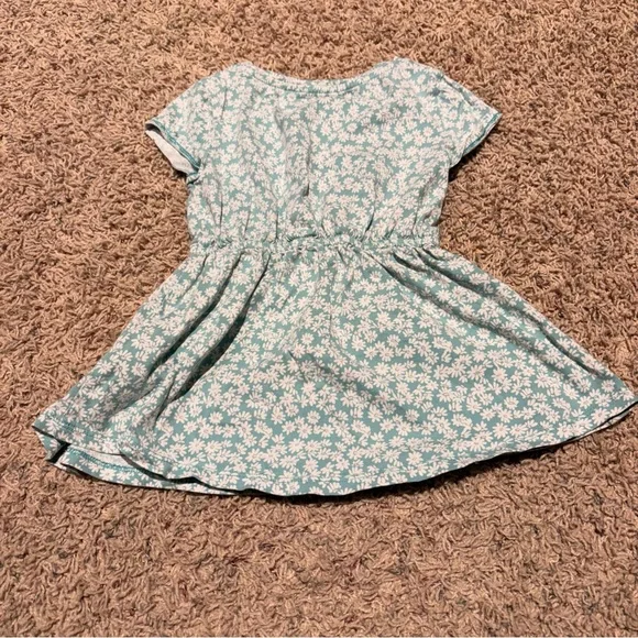 Lands' End Blue Floral Daisy fit and flaire tunic - Kids size XS - Picture 2 of 4